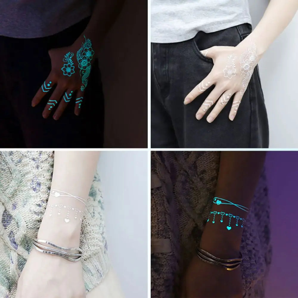 Glow in the dark Temporary Tattoos