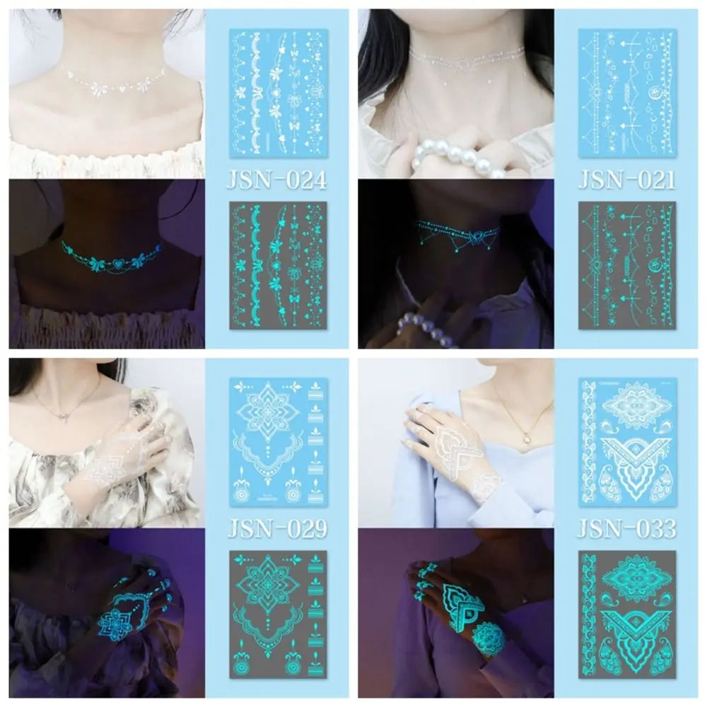 Glow in the dark Temporary Tattoos