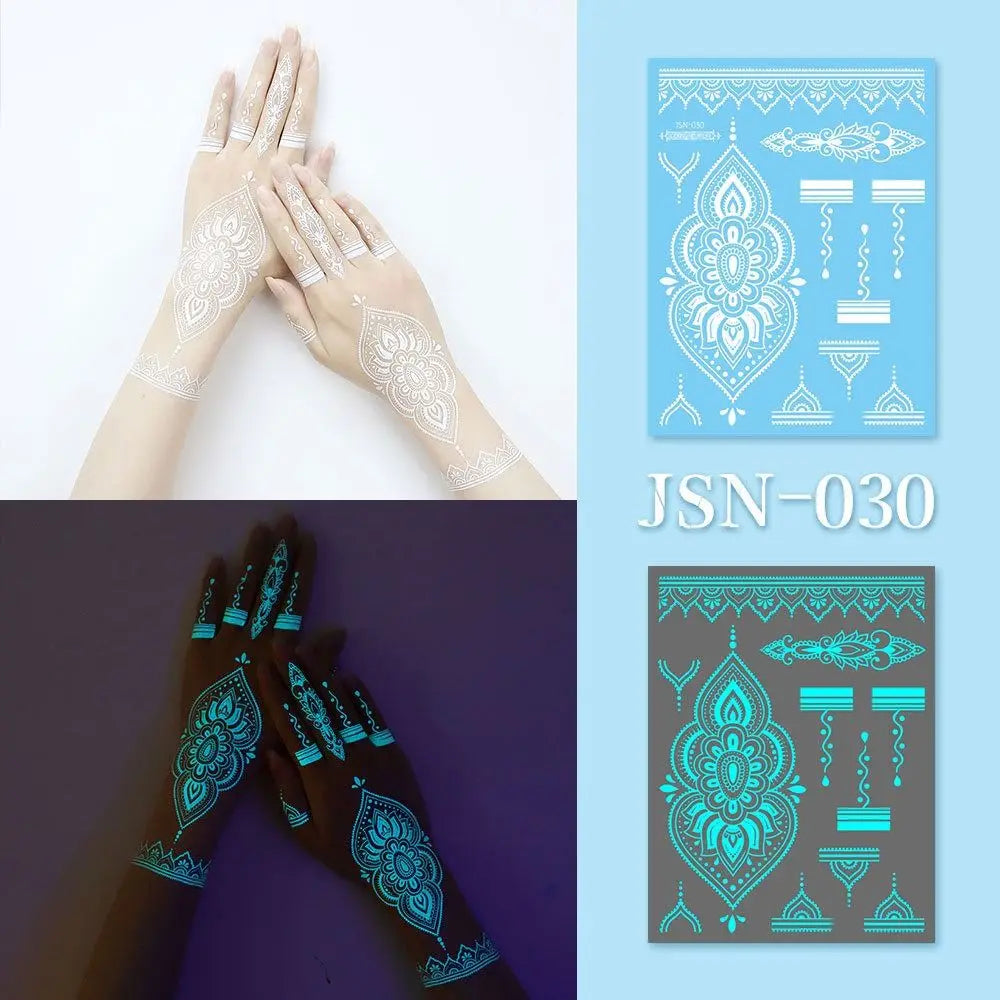 Glow in the dark Temporary Tattoos