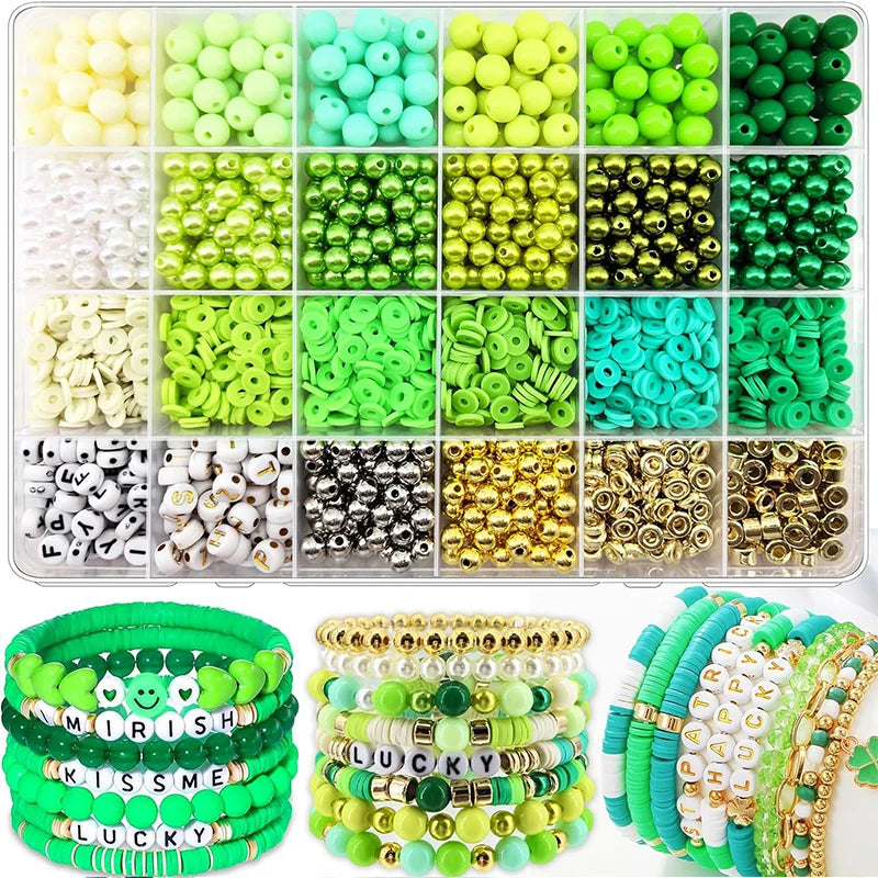 “Kandi” 2220pcs Clay Beads Bracelet Making Kit