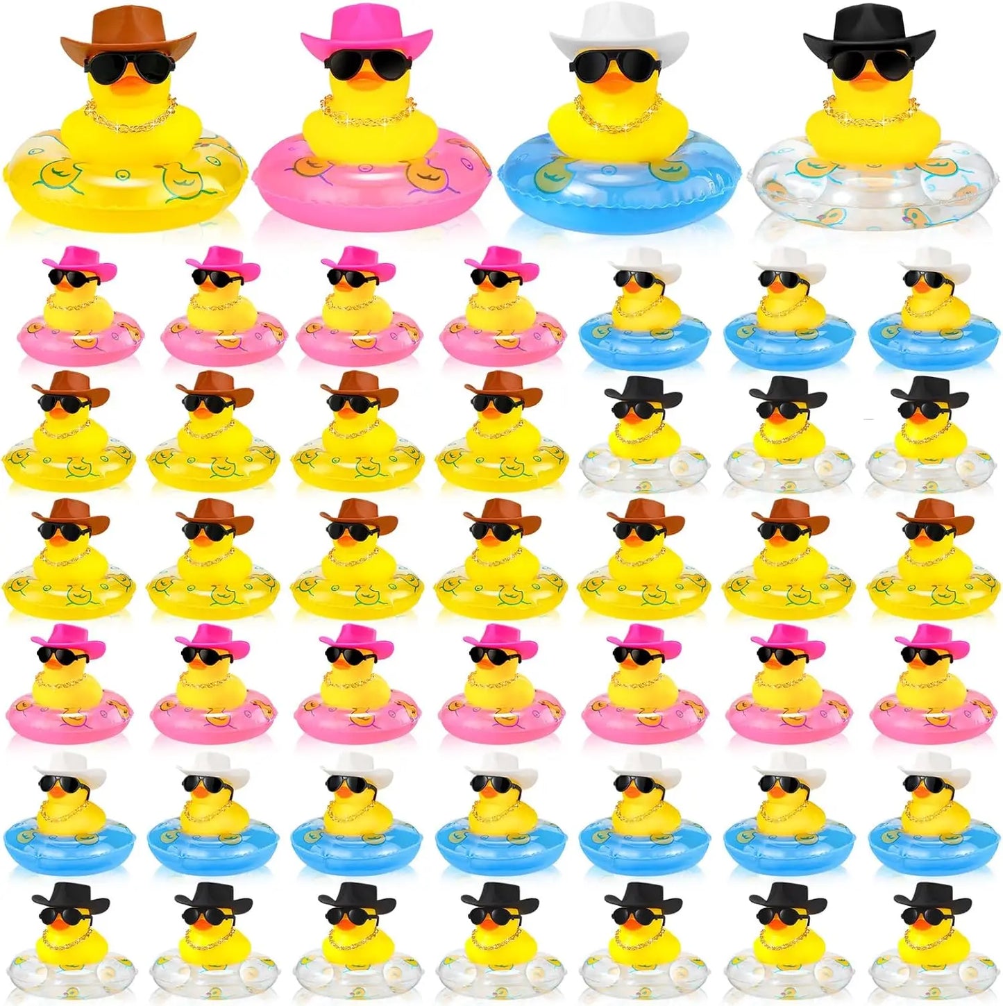 24PC Cowboy Mini Rubber Duckies