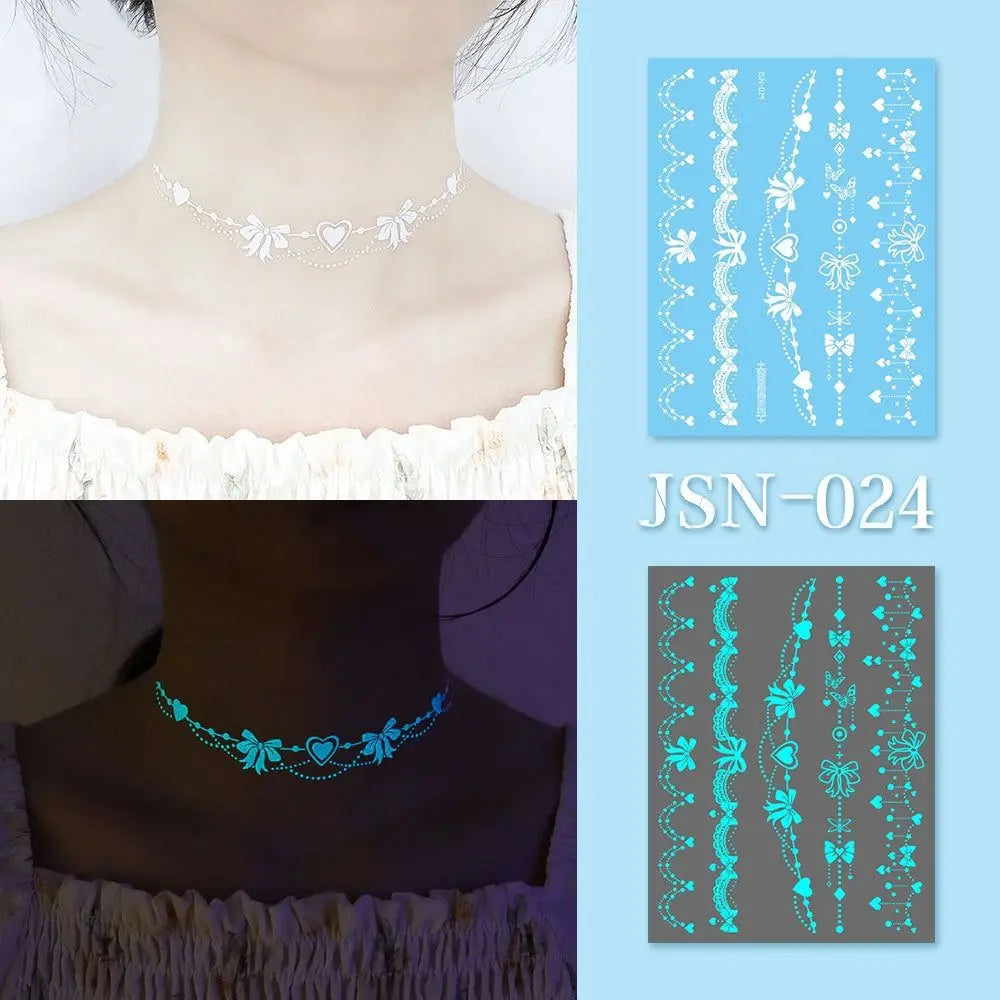 Glow in the dark Temporary Tattoos