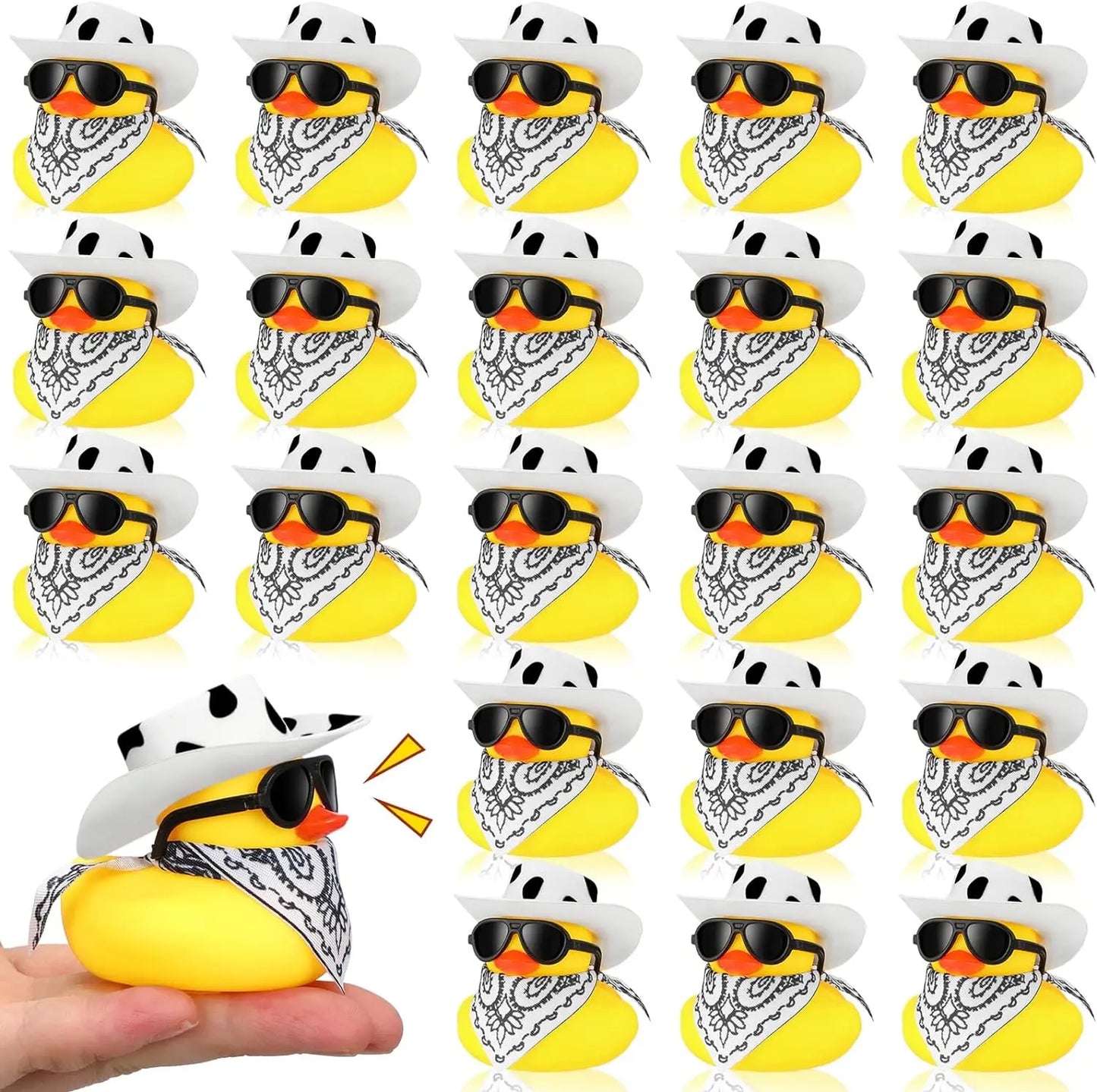 24PC Cowboy Mini Rubber Duckies