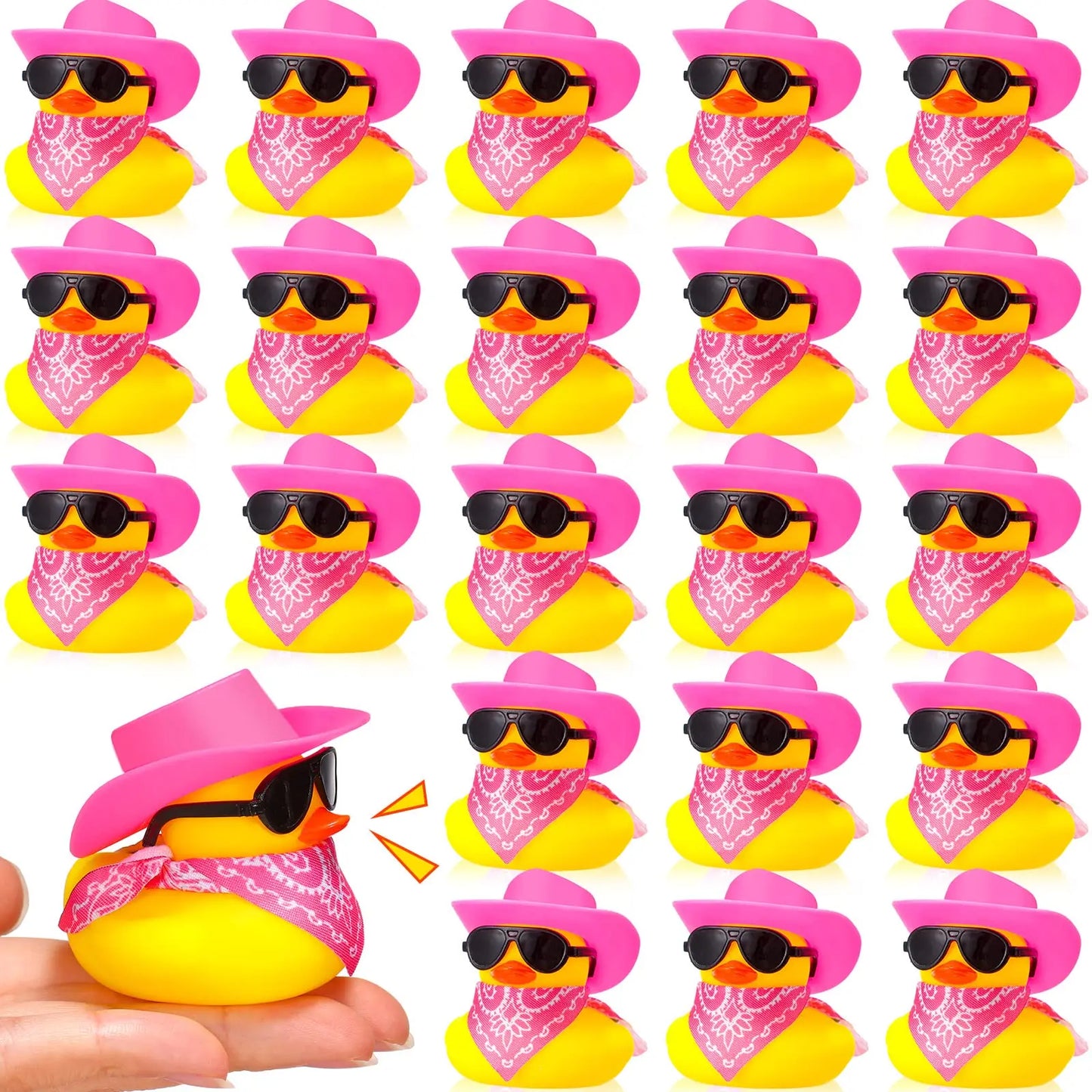 24PC Cowboy Mini Rubber Duckies