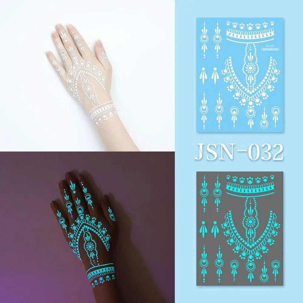 Glow in the dark Temporary Tattoos