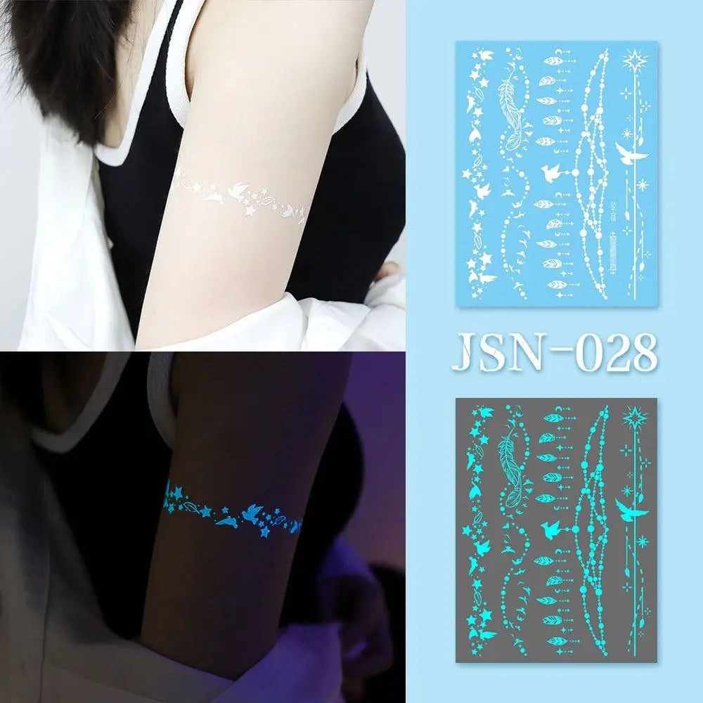 Glow in the dark Temporary Tattoos