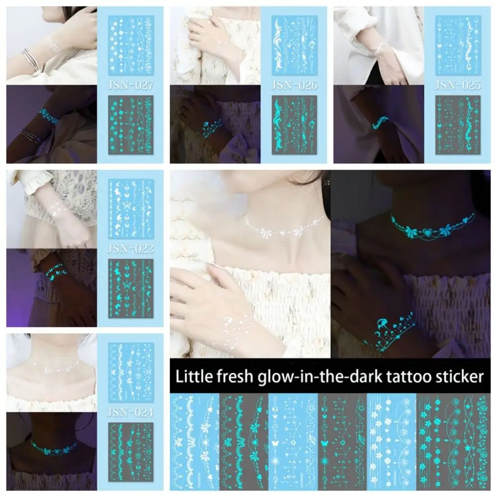 Glow in the dark Temporary Tattoos