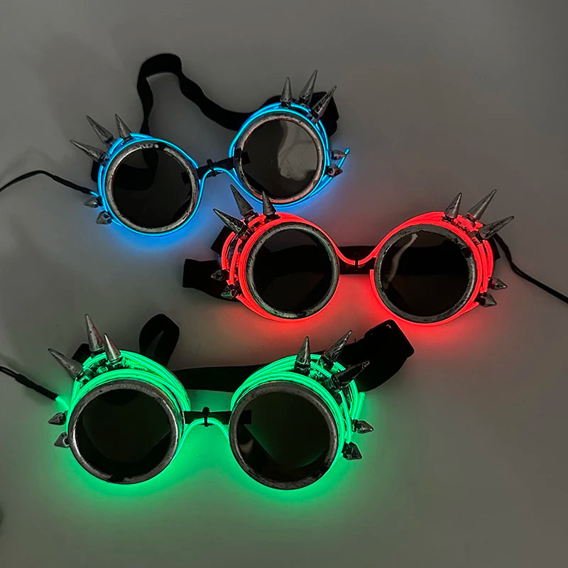 LED Steampunk Goggles