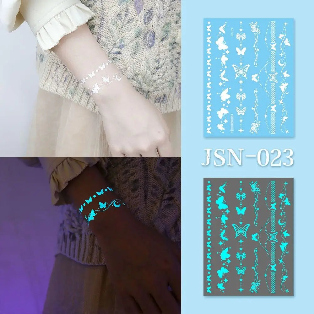 Glow in the dark Temporary Tattoos