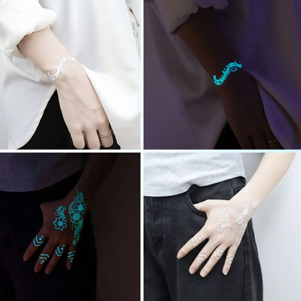 Glow in the dark Temporary Tattoos