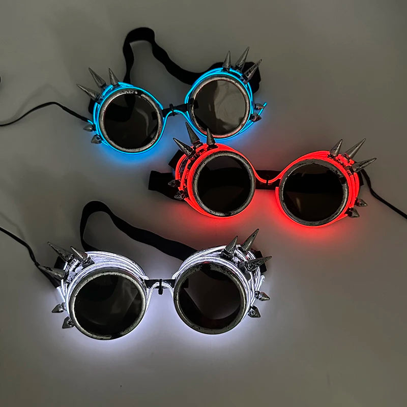 LED Steampunk Goggles