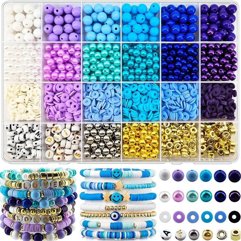 “Kandi” 2220pcs Clay Beads Bracelet Making Kit