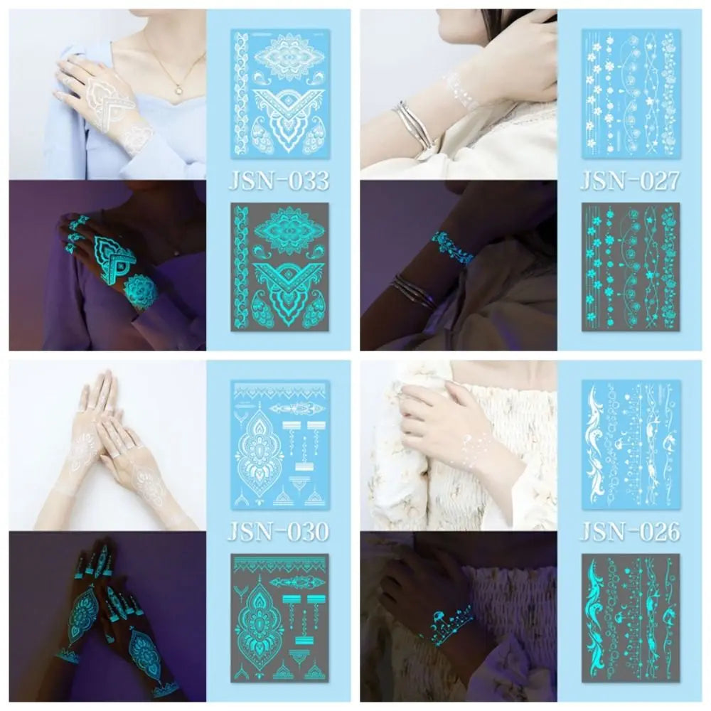 Glow in the dark Temporary Tattoos