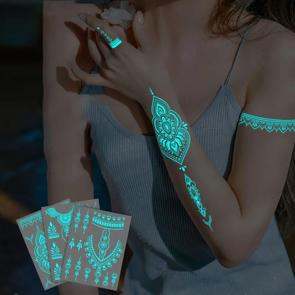 Glow in the dark Temporary Tattoos