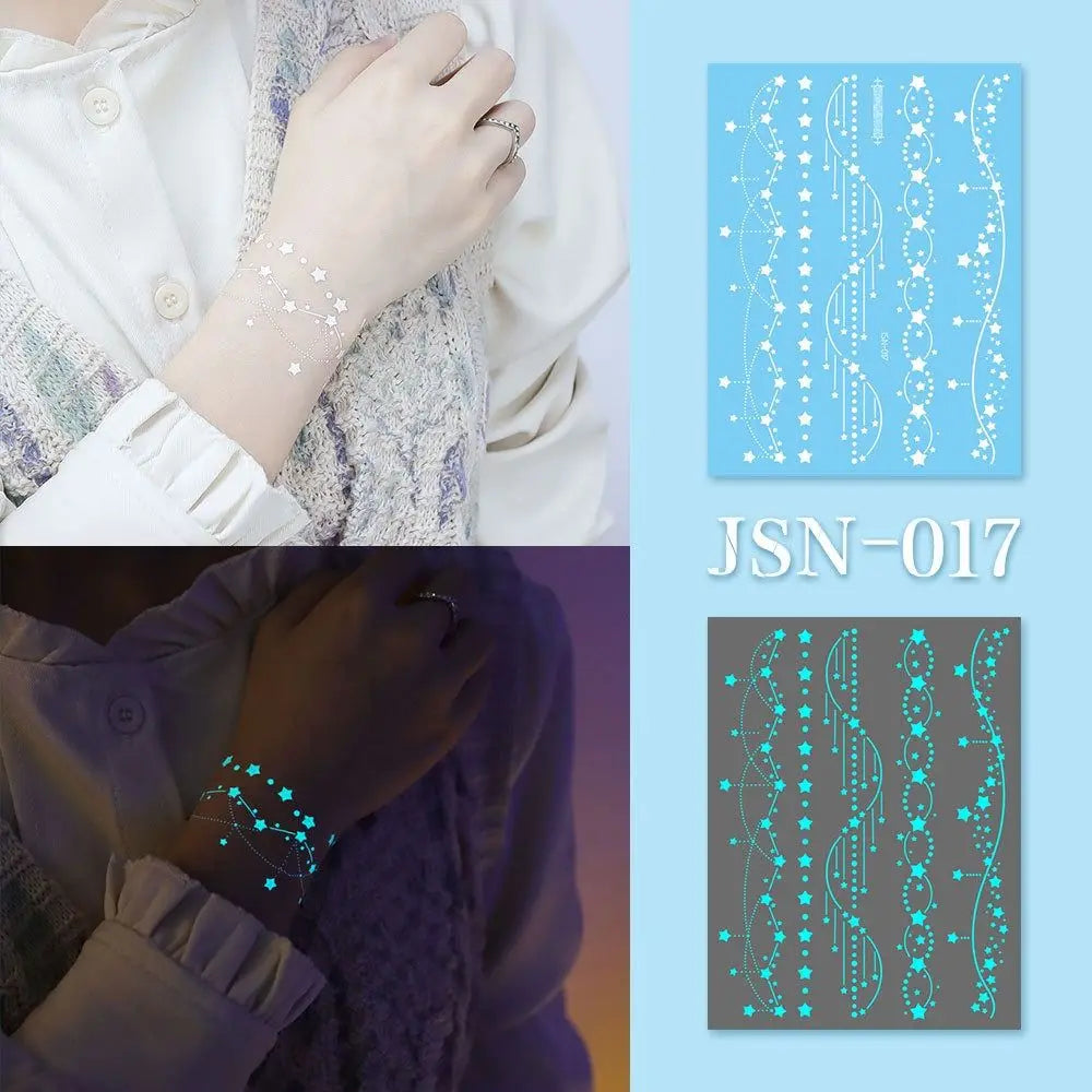 Glow in the dark Temporary Tattoos