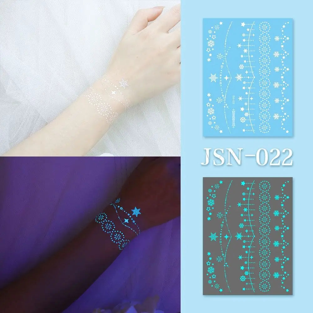 Glow in the dark Temporary Tattoos