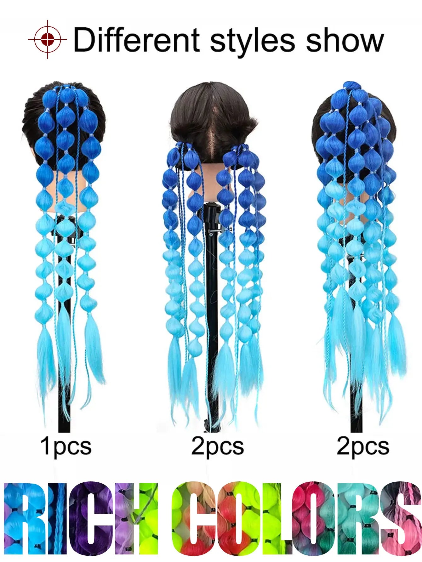 Synthetic Extensions 24" Colored Hair Ponytail