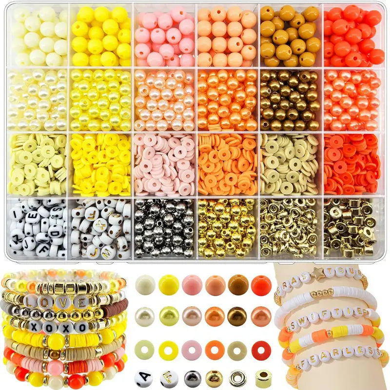 “Kandi” 2220pcs Clay Beads Bracelet Making Kit