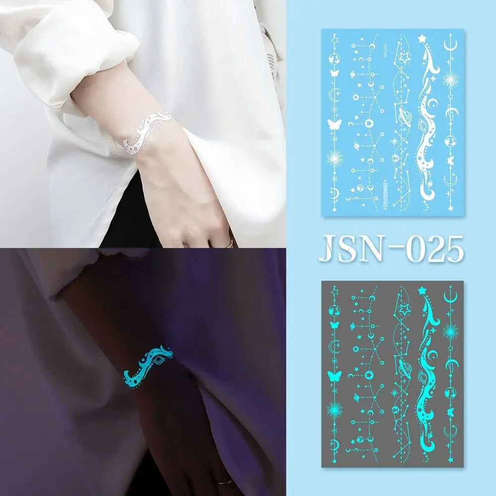 Glow in the dark Temporary Tattoos