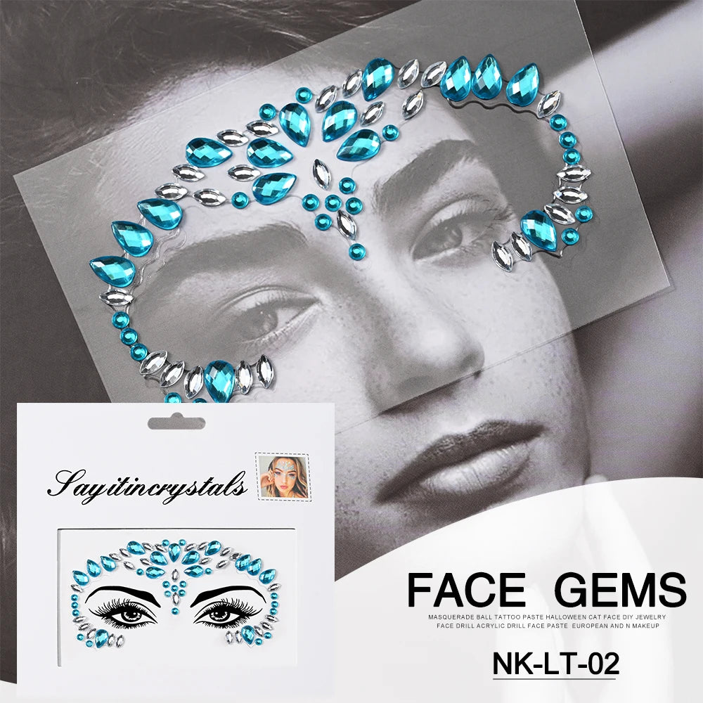 Mermaid Rhinestones Face/Body