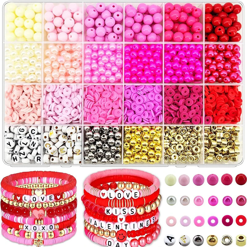 “Kandi” 2220pcs Clay Beads Bracelet Making Kit