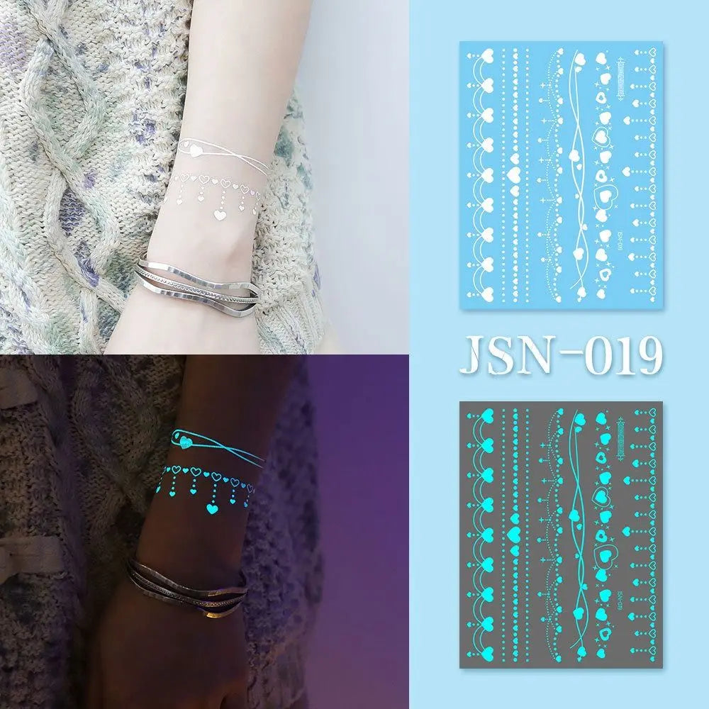 Glow in the dark Temporary Tattoos