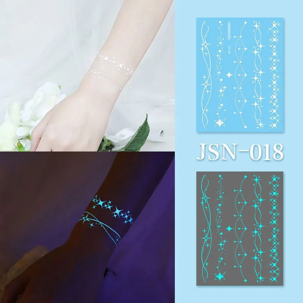 Glow in the dark Temporary Tattoos